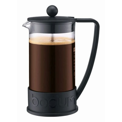 BODUM BRAZIL FRENCH PRESS COFFEE MAKER, 8 CUP, 1.0 L, 34 OZ - BLACK BODUM BRAZIL FRENCH PRESS COFFEE MAKER, 8 CUP, 1.0 L, 34 OZ - BLACK