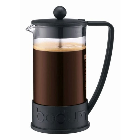BODUM BRAZIL FRENCH PRESS COFFEE MAKER, 8 CUP, 1.0 L, 34 OZ - BLACK BODUM BRAZIL FRENCH PRESS COFFEE MAKER, 8 CUP, 1.0 L, 34 OZ - BLACK