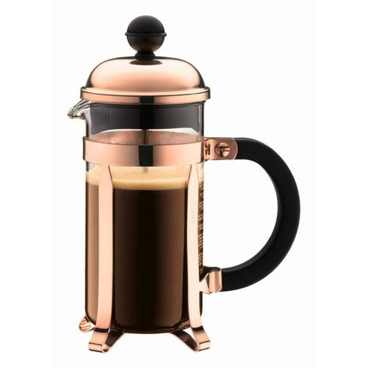 BODUM CHAMBORD COFFEE MAKER 3 CUP 0.35L/12OZ - GLASS, COPPER LID BODUM CHAMBORD COFFEE MAKER 3 CUP 0.35L/12OZ - GLASS, COPPER LID
