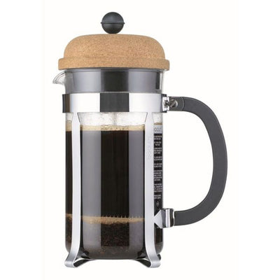 BODUM CHAMBORD COFFEE MAKER 8 CUP 1.0L/34OZ - GLASS, CORK LID BODUM CHAMBORD COFFEE MAKER 8 CUP 1.0L/34OZ - GLASS, CORK LID