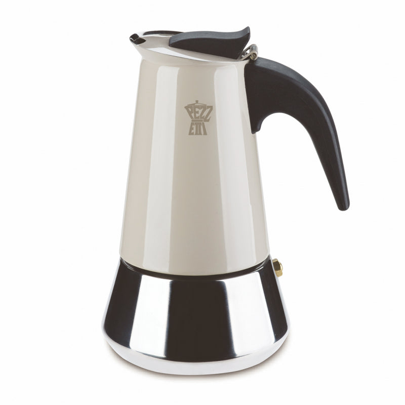PEZZETTI STEELEXPRESS MOKA POT - 4 CUP DOVE GREY