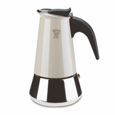 PEZZETTI STEELEXPRESS MOKA POT - 4 CUP DOVE GREY