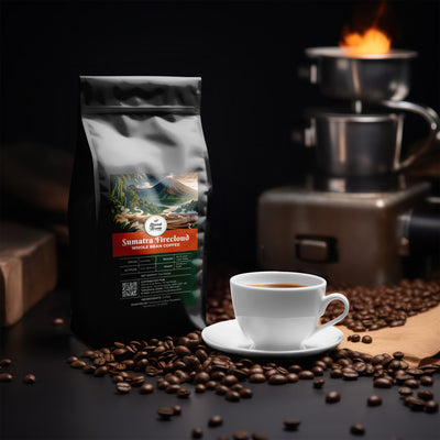 Sumatra Firecloud – Sumatra Coffee, Dark Roast, Ground – Whole Bean