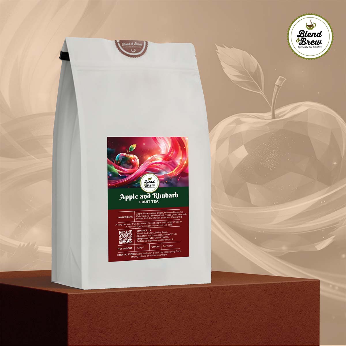 Apple and Rhubarb – Fruit Tea Blend