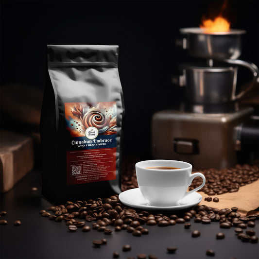 Cinnabun Embrace – Cinnamon Coffee, Medium Roast, Dessert Flavor, Ground – Whole Bean