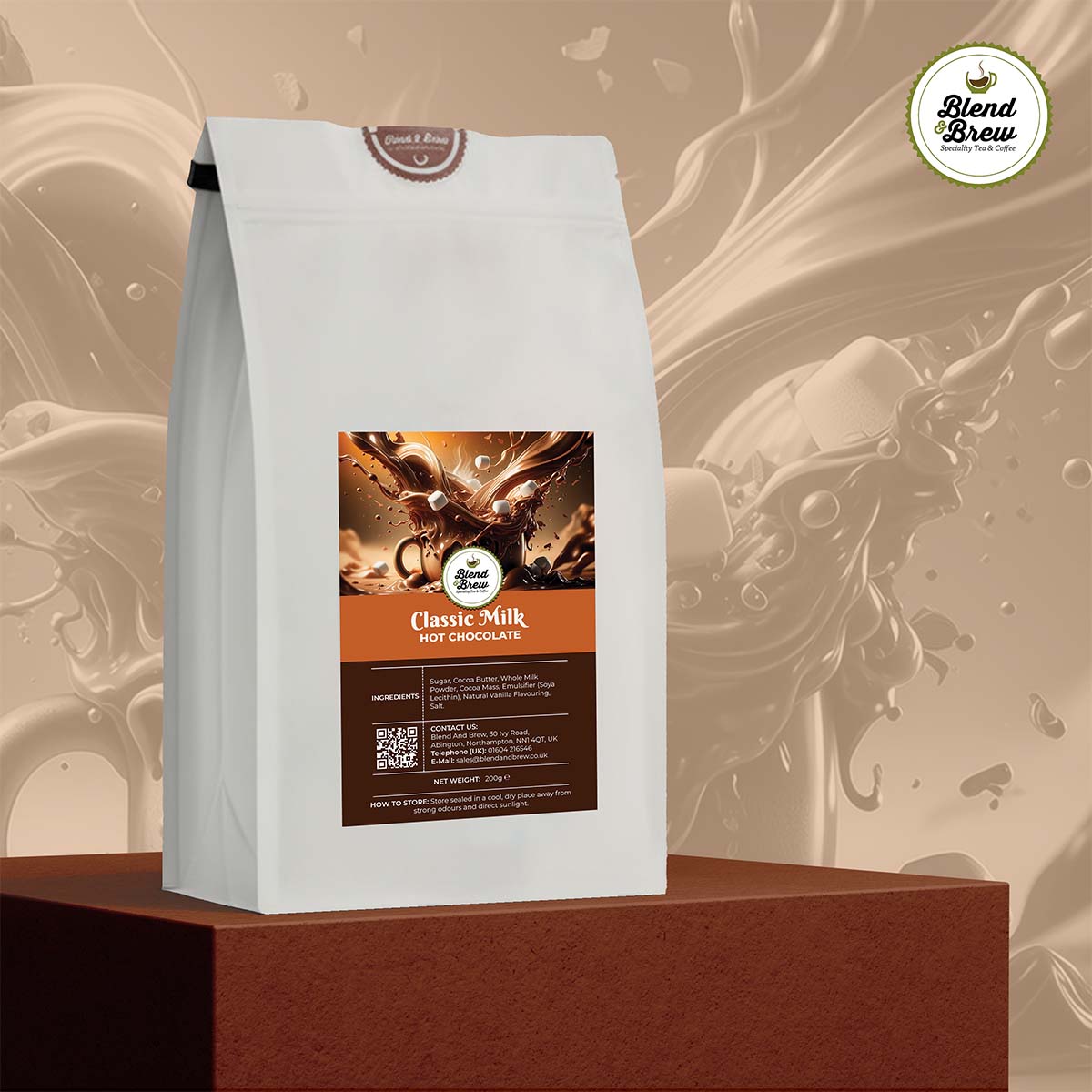 Classic Milk – Hot Chocolate – Luxury Drinking Chocolate – 200g to 1KG