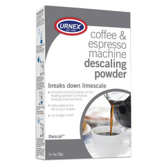 Urnex Coffee & Espresso Machine Descaling Powder 3 x 28g Sachets (URN1801) | Coffee Machine Descaler