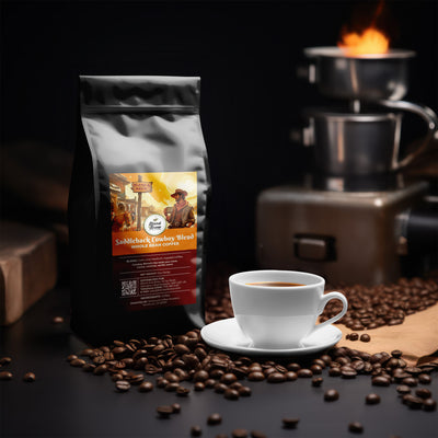Saddleback Cowboy Blend – Medium-Dark Roast Coffee, Ground – Whole Bean Coffee
