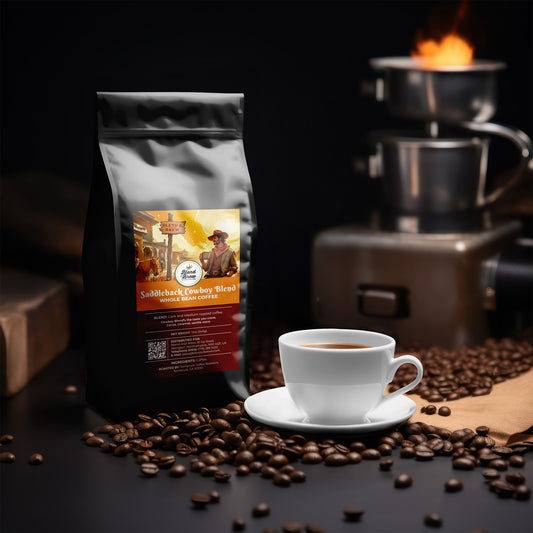 Saddleback Cowboy Blend – Medium-Dark Roast Coffee, Ground – Whole Bean Coffee