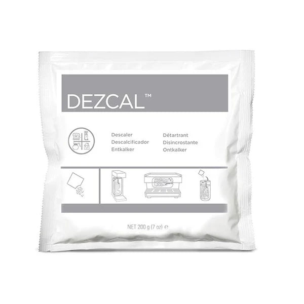 Urnex Dezcal Powder Coffee Machine Descaler 200g Sachet (URN0701) | Professional Espresso Machine Descaling Powder