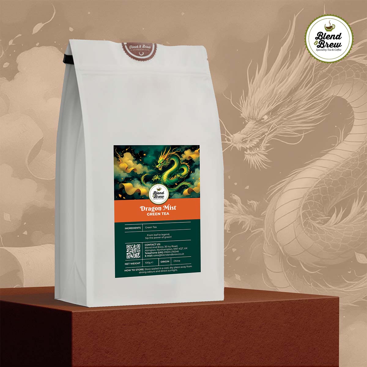 Dragon Mist - Green Tea - 100g to 1 KG - Blend & Brew