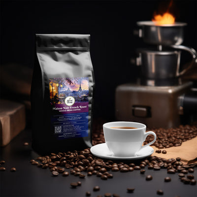 Maison Noir French Roast – French Roast Coffee, Ground – Whole Bean Coffee