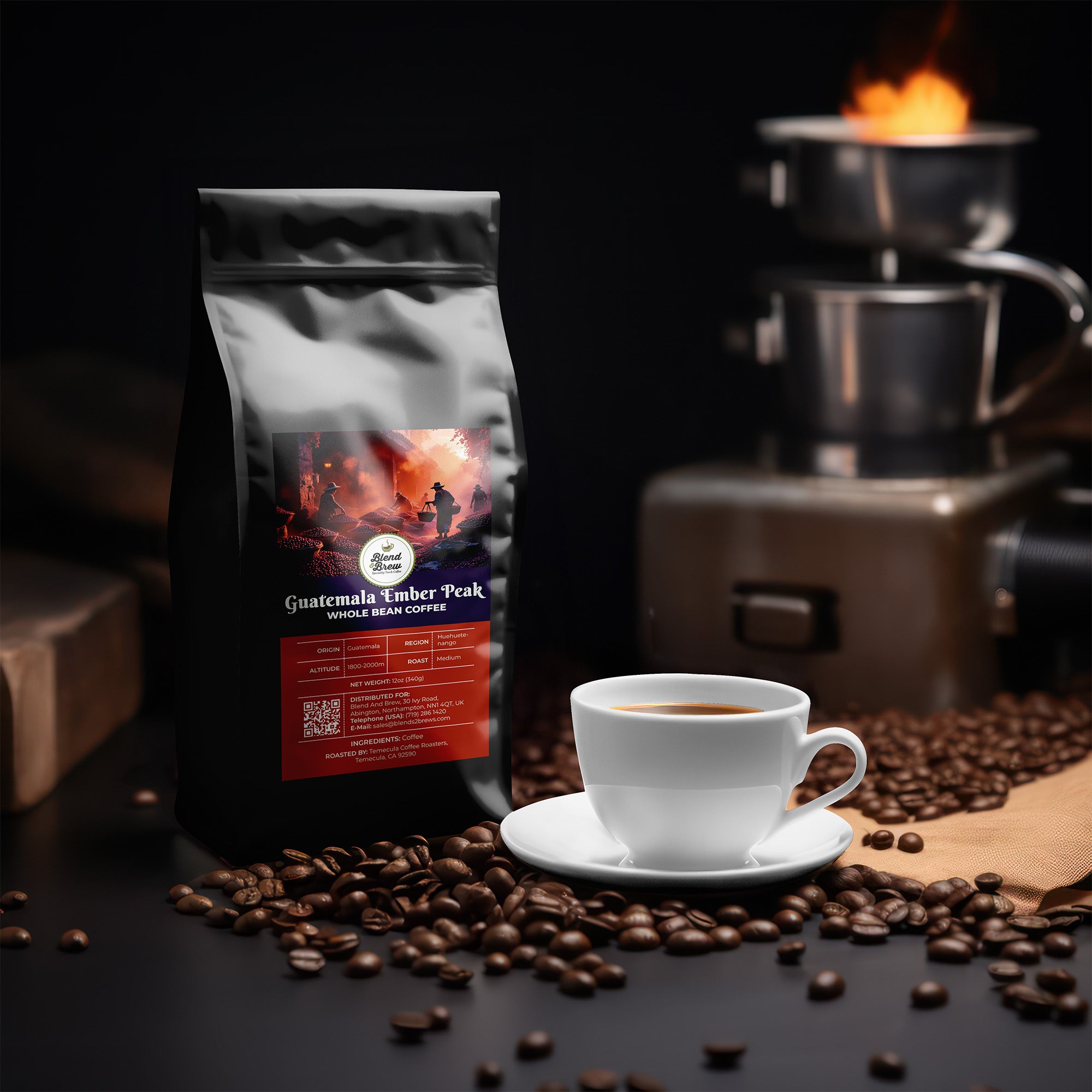 Guatemalan Ember Peak – Guatemalan Coffee, Medium Roast, Ground – Whole Bean