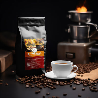 Hazelnut Royale – Hazelnut Coffee, Medium Roast, Smooth & Nutty, Ground – Whole Bean