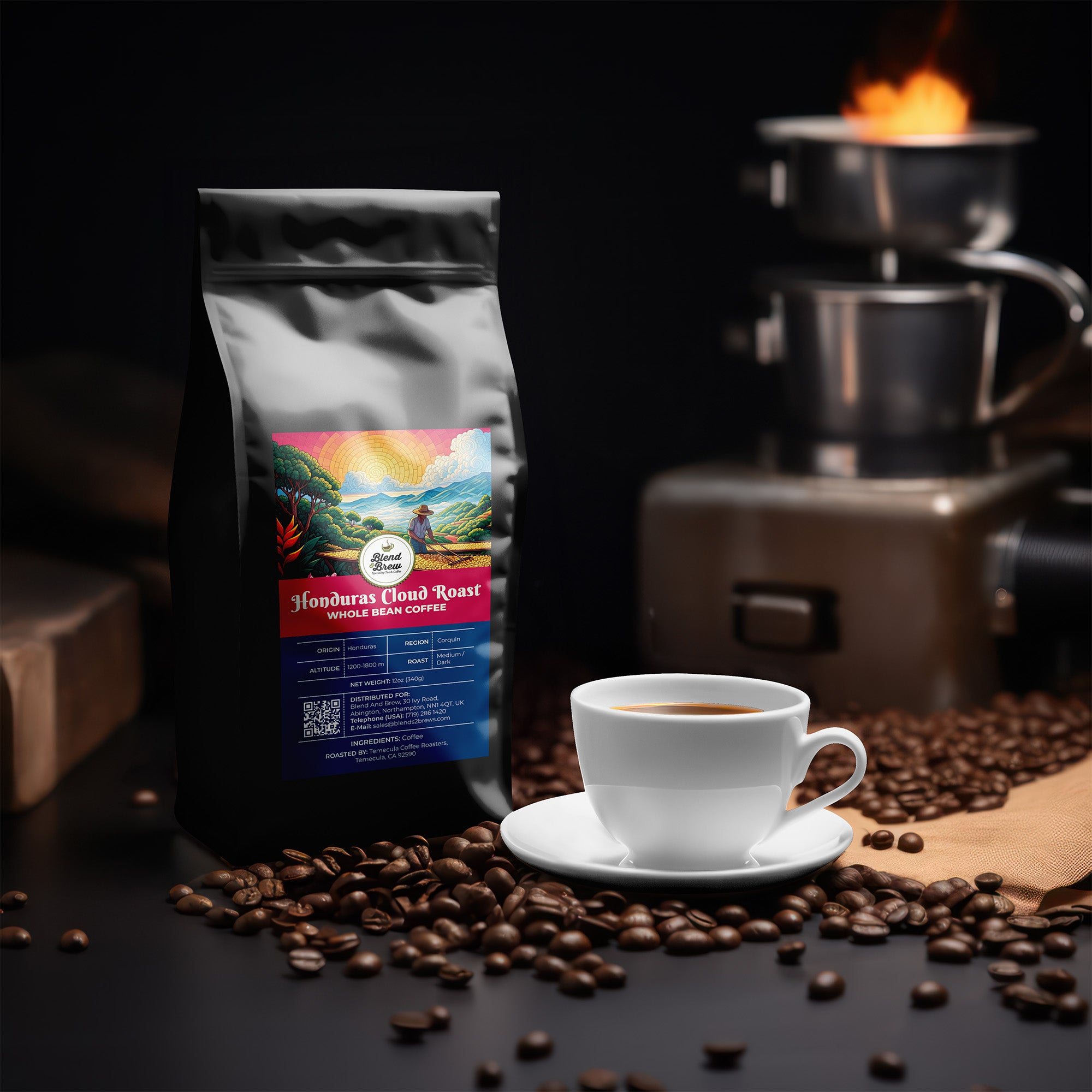 Honduras Cloud Roast – Honduran Coffee, Medium Roast, Ground – Whole Bean