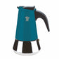 PEZZETTI STEELEXPRESS MOKA POT - 2 CUP TEAL BLUE