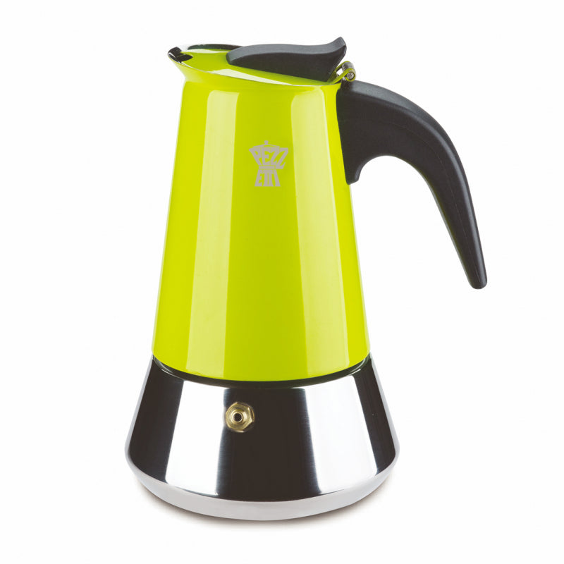 PEZZETTI STEELEXPRESS MOKA POT - 4 CUP GREEN