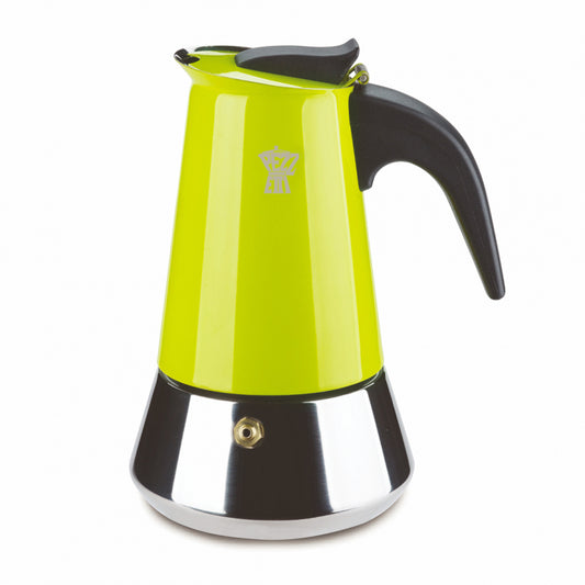PEZZETTI STEELEXPRESS MOKA POT - 4 CUP GREEN