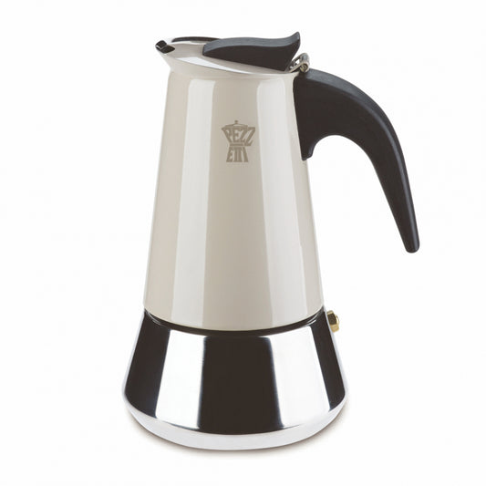 PEZZETTI STEELEXPRESS MOKA POT - 4 CUP DOVE GREY