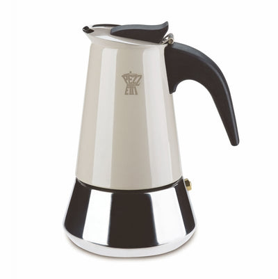 PEZZETTI STEELEXPRESS MOKA POT - 6 CUP DOVE GREY