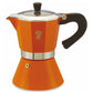 PEZZETTI BELLEXPRESS ALUMINIUM MOKA POT - 6 CUP ORANGE