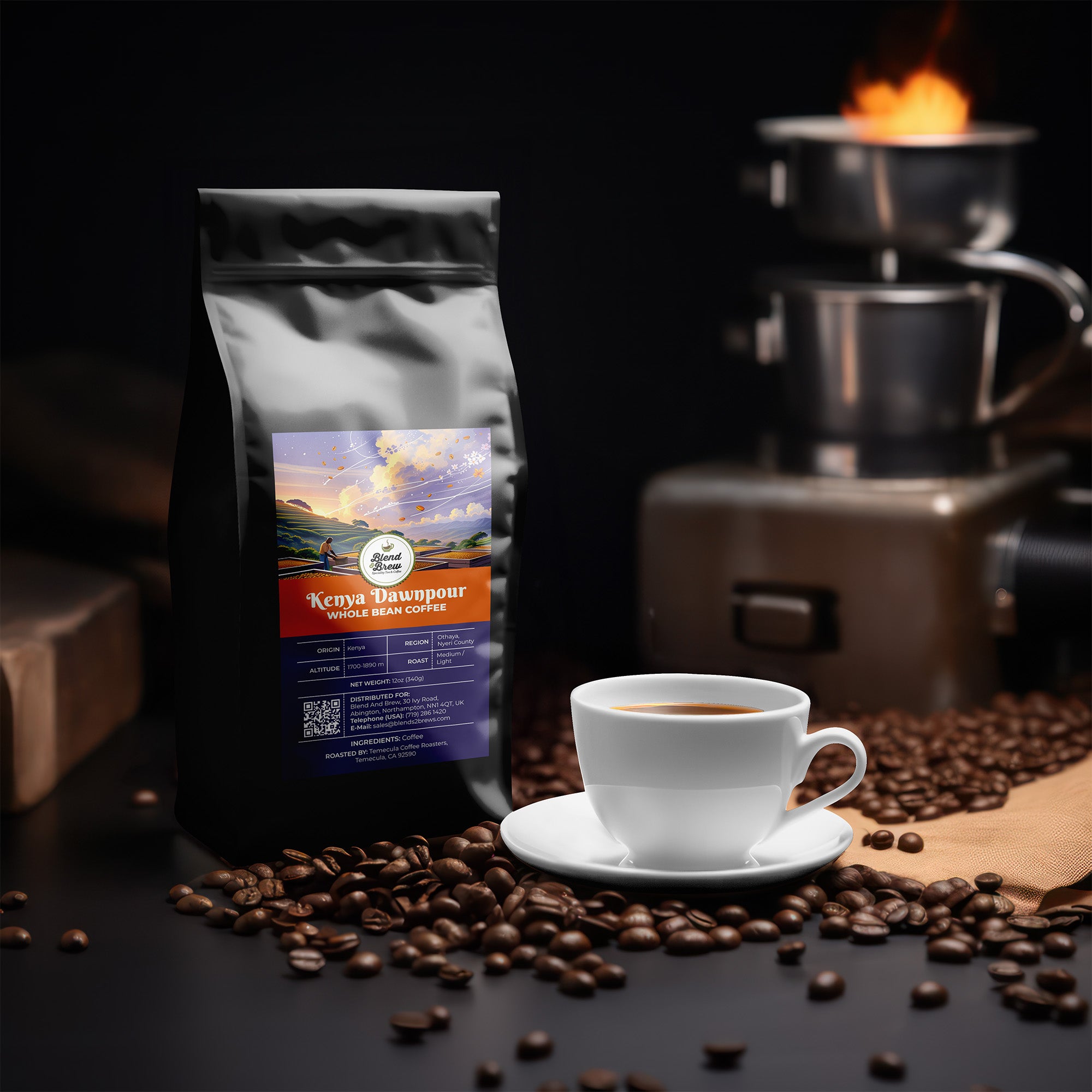 Kenya Dawnpour – Kenyan Coffee, Medium Roast, Ground – Whole Bean