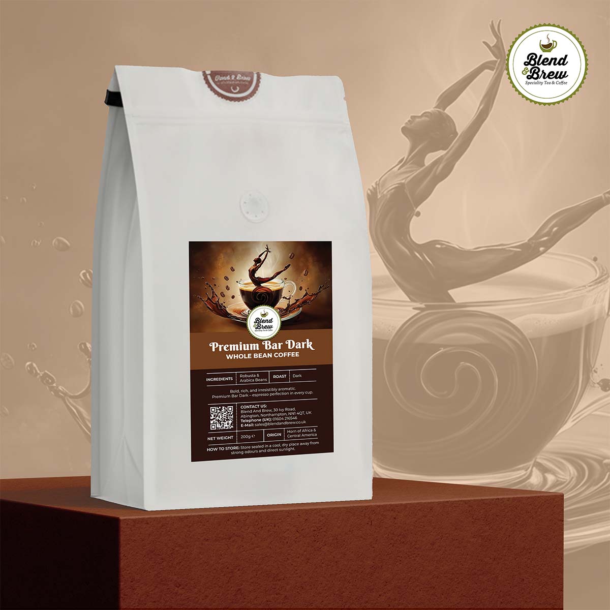 Premium Bar Dark Coffee – Bold Espresso with Chocolate & Spicy Notes