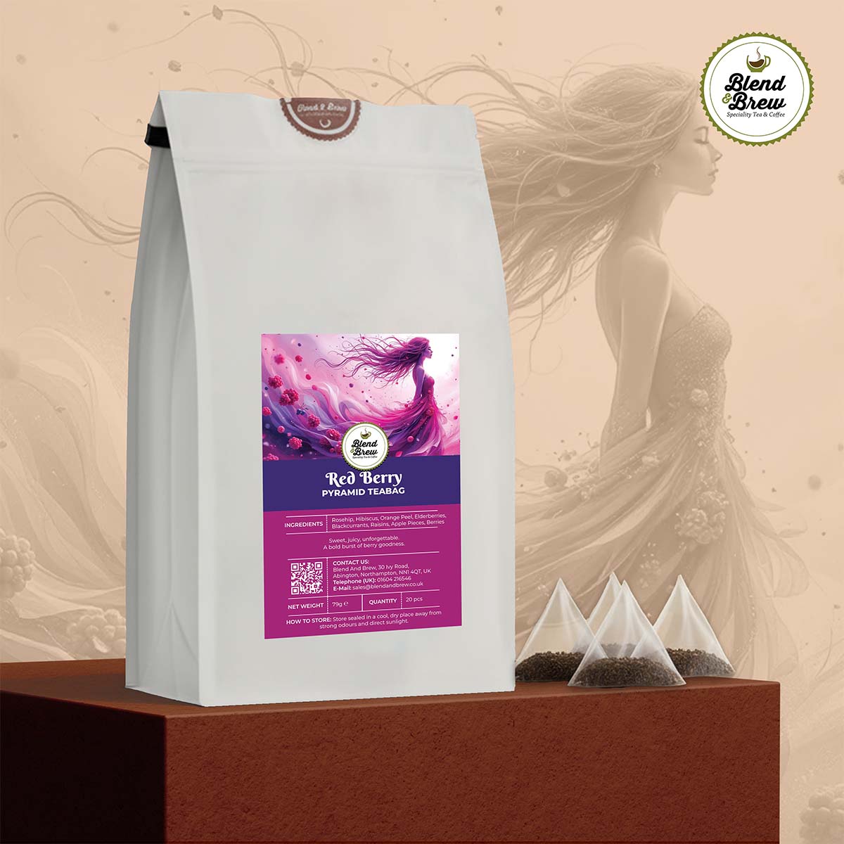 Red Berry - Silk Pyramid Tea Bags