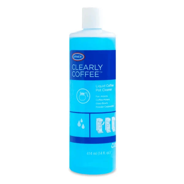 Urnex Clearly Coffee Brewer & Server Cleaner 414ml Bottle (URN1201) | Coffee Pot & Brewer Cleaning Solution