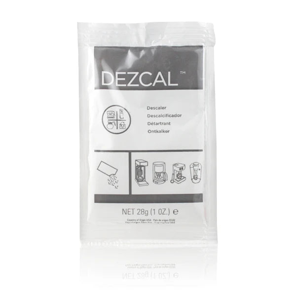 Urnex Dezcal Powder Coffee Machine Descaler 28g Sachet (URN0601) | Espresso & Coffee Machine Descaling Powder