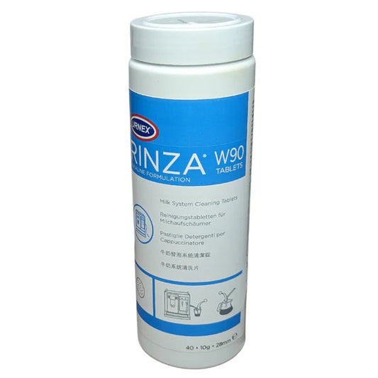 Urnex Rinza W90 Alkaline Milk Cleaning Tablets (40 Tablets) | Coffee Machine Milk System Cleaner (URN3401)