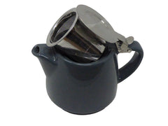 Ceramic Stump Teapot 18oz/530ml with Stainless Steel Infuser and Lid.