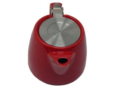 Ceramic Stump Teapot 18oz/530ml with Stainless Steel Infuser and Lid.