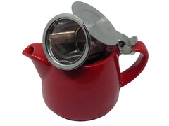 Ceramic Stump Teapot 18oz/530ml with Stainless Steel Infuser and Lid.