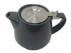 Ceramic Stump Teapot 18oz/530ml with Stainless Steel Infuser and Lid.