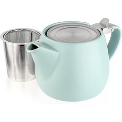 Ceramic Hospitality Stump Teapot 19oz/550ml with Stainless Steel Infuser and Lid