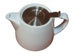Ceramic Stump Teapot 18oz/530ml with Stainless Steel Infuser and Lid.