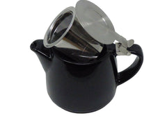 Ceramic Stump Teapot 18oz/530ml with Stainless Steel Infuser and Lid.